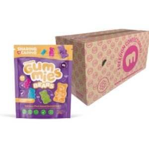 Freedom Gummies – Bears Case 170g  x10 – Plant Based; Top 14 Allergy Free-From; Halal Certified; Kosher & PKU Suitable