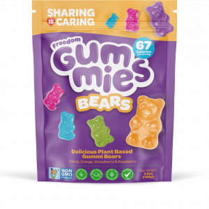 Freedom Gummies - Bears - Plant Based; Top 14 Allergy Free-From; Halal Certified; Kosher & PKU Suitable