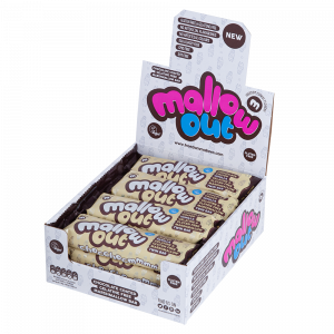 Mallow Out Vanilla Marshmallow Bar Drenched in Dairy Free Chocolate - Case 12x35g Bars - Vegan