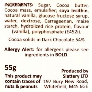 New Hot Choc Bombe Ingredient Dec