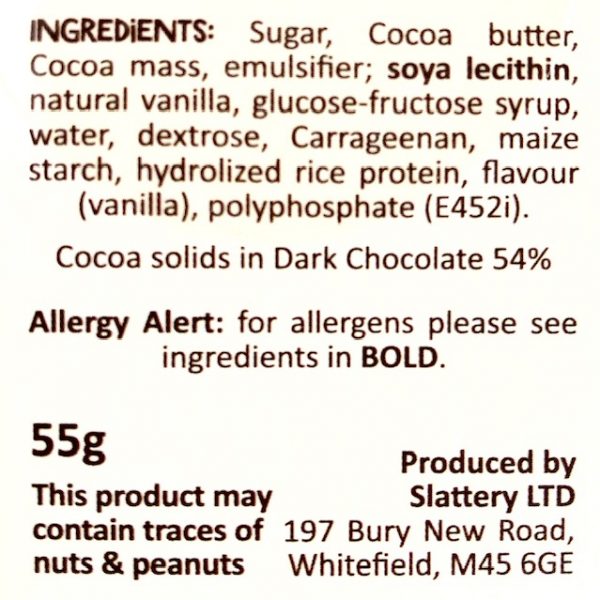 New Hot Choc Bombe Ingredient Dec
