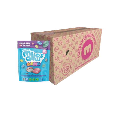 Mallow Gems Case x10 - Plant Based Vanilla Marshmallow Smothered in Dark Chocolate with Crispy Shell