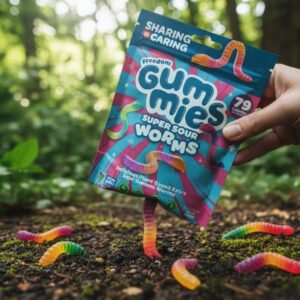 sour worms gummies