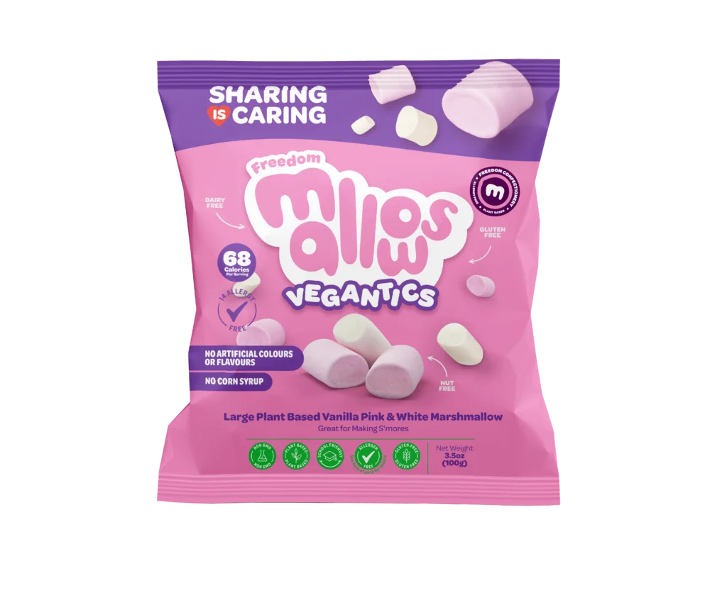 Freedom Mallows Vegantics 100g bag - Top 14 allergen-free